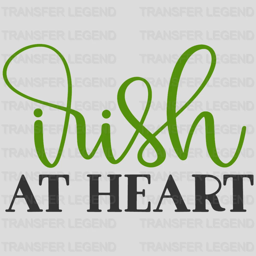 Irish Heart St. Patrick's Day Design - DTF heat transfer - transferlegend