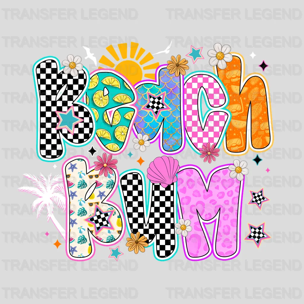 Beach Bum 2 Summer Design - DTF Heat Transfers - transferlegend