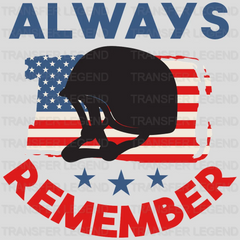 Always Remember - Memorial Day DTF Transfer - transferlegend