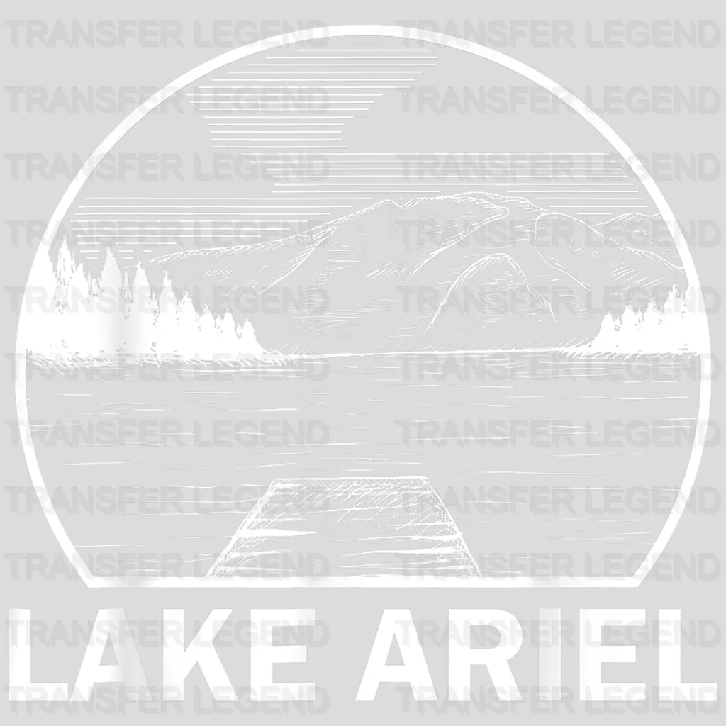 Lake Ariel - Nature Lover Design - DTF heat transfer - transferlegend