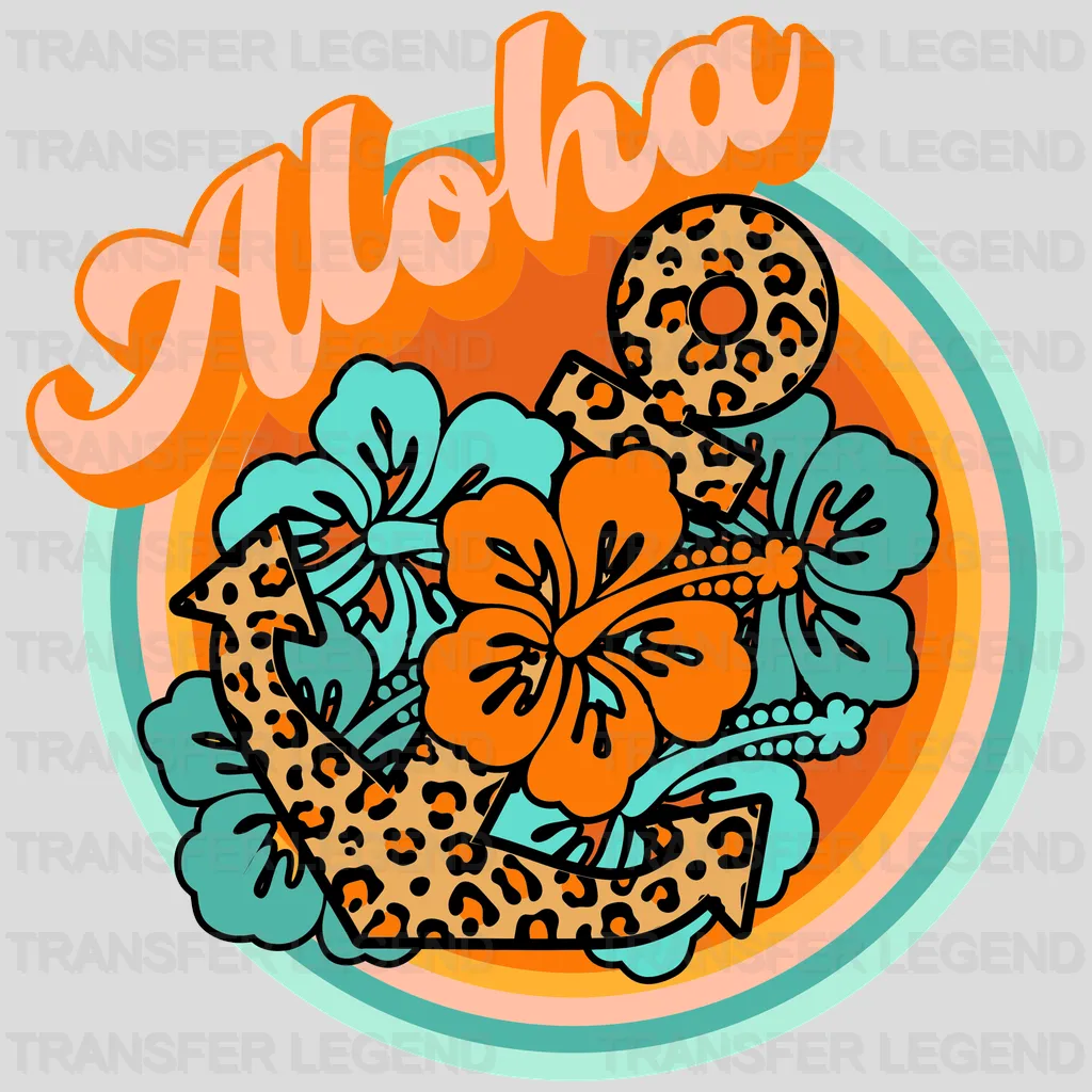 Aloha Flowers DTF Transfer - transferlegend