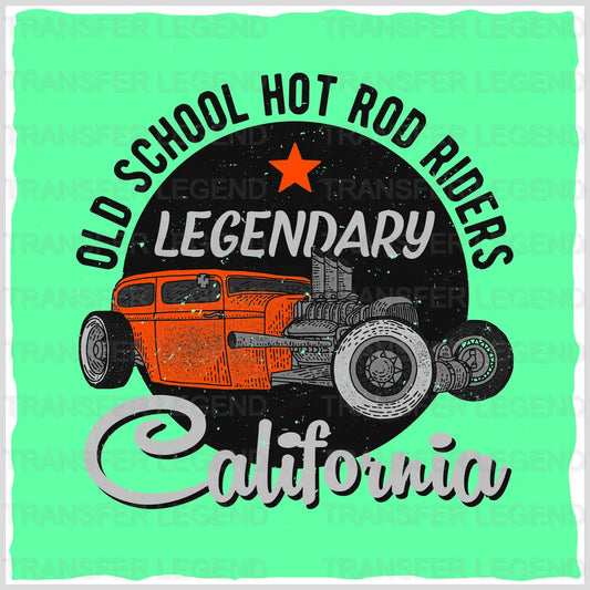 Cars California Old School Clasic Car Designs - DTF Heat Transfer - transferlegend