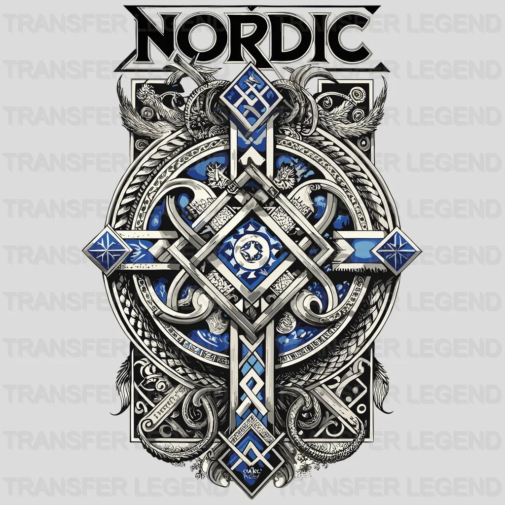 Viking Jesus Nordic Design - DTF Heat Transfer - transferlegend