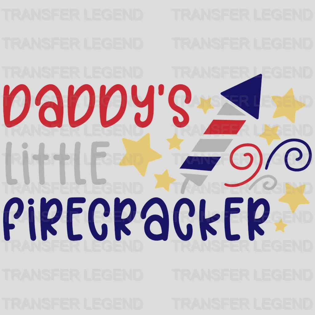 Daddy's Little Firecracker DTF Transfer - transferlegend