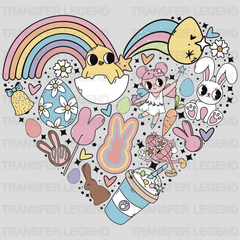 Heart Shape Easter Design - DTF heat transfer - transferlegend