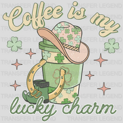 Coffee Is My Lucky Charm St. Patrick's Day Design - DTF heat transfer - transferlegend