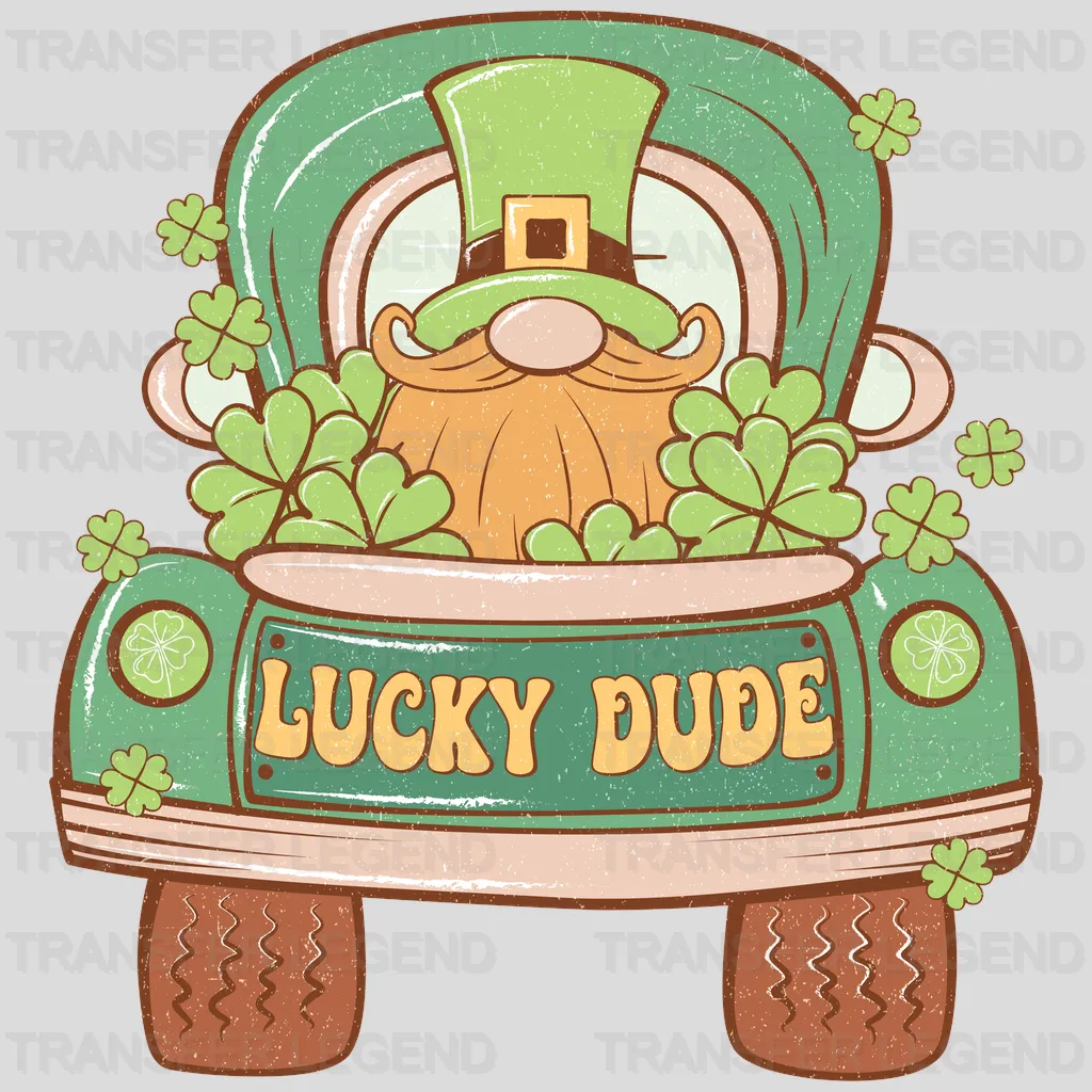 Lucky Dude St. Patrick's Day Design - DTF heat transfer - transferlegend