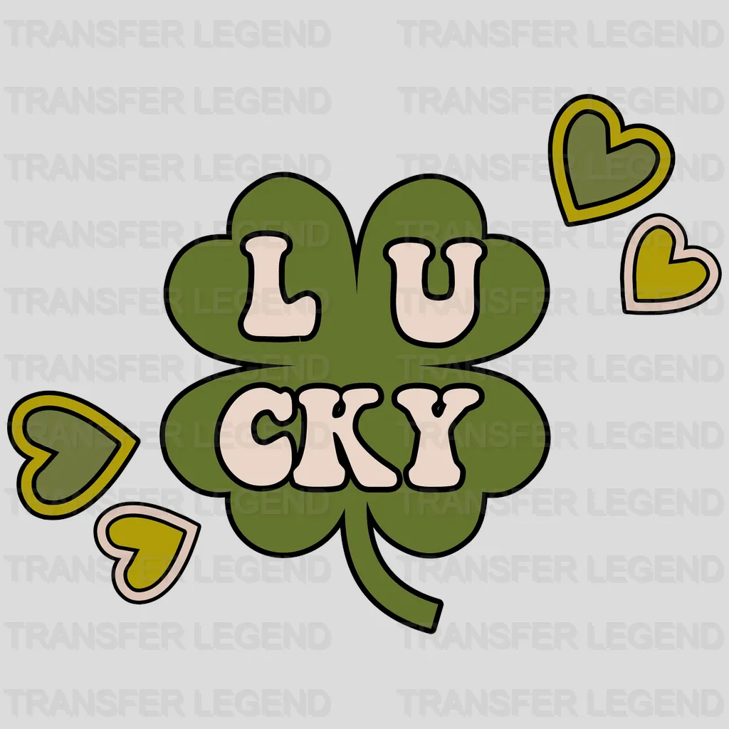 Lucky St. Patrick's Day Design - DTF heat transfer - transferlegend