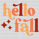 Hello Fall Design - DTF heat transfer - transferlegend