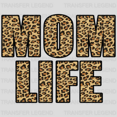 Mom Life Leopard Letters -  Mothers Day - Design - DTF heat transfer - transferlegend