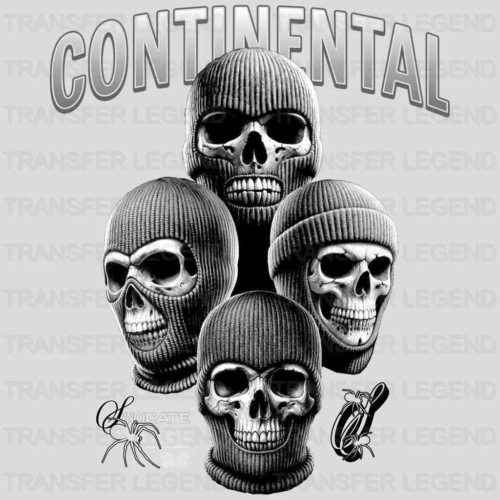 Continental Face Streetwear Design - DTF Heat Transfer - transferlegend