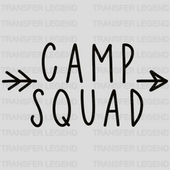 Camp Squad  Camping Crew  - Camping Group Design - DTF heat transfer - transferlegend