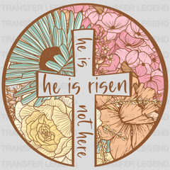 Easter He Is Risen He Is Not Here Design - DTF heat transfer - transferlegend