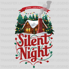 Silent Night Christmas design - DTF Heat Transfer - transferlegend