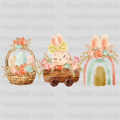 Eggs Bunny And Rainbow Easter UV DTF Transfer Cup Wrap UV DTF Sticker - transferlegend