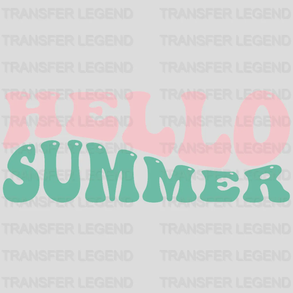 Hello Summer UV DTF Transfer Cup Wrap UV DTF Sticker - transferlegend