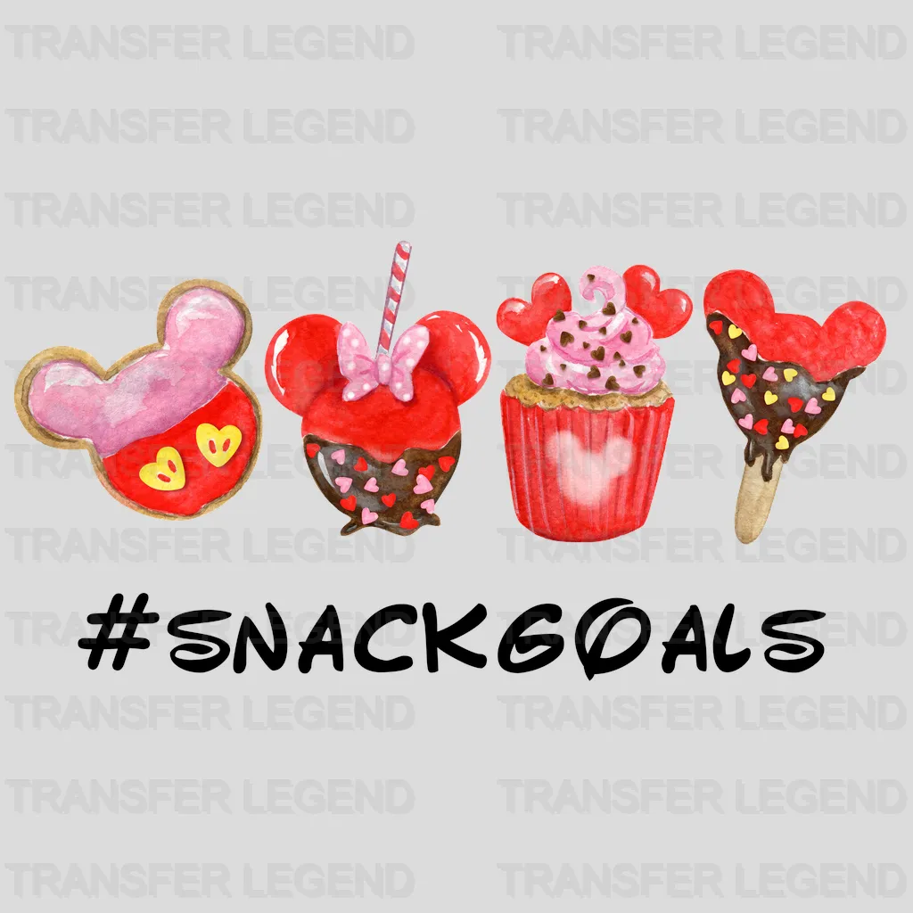Snacks #snackgoals Watercolor Design - DTF heat transfer - transferlegend