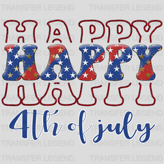 Happy 4th July DTF Transfer - transferlegend