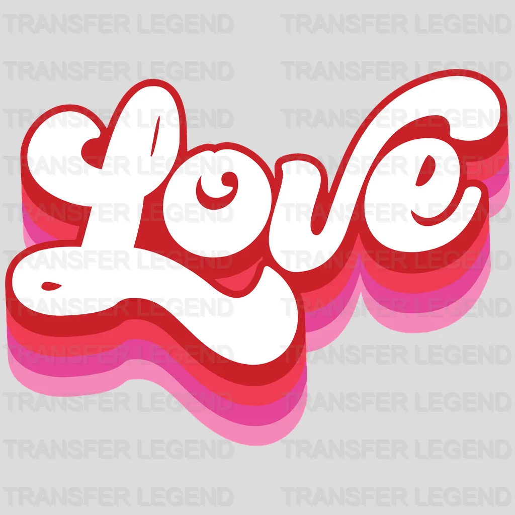 Love Valentine's Day Design - DTF heat transfer - transferlegend