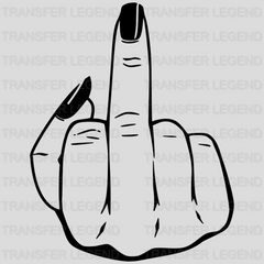 Middle Finger Design - DTF heat transfer - transferlegend