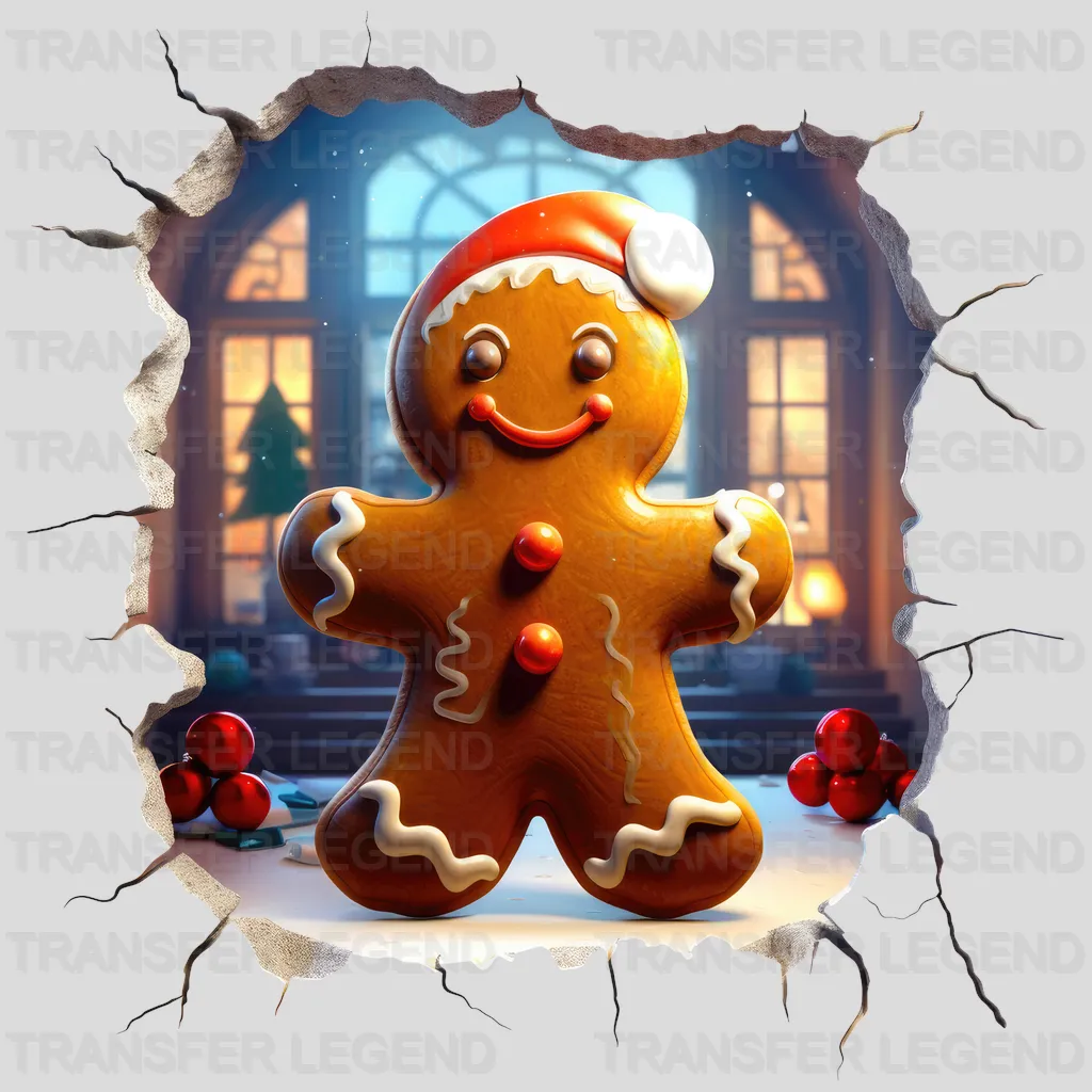 3D CINNAMON COOKIE Christmas Design - DTF heat transfer - transferlegend