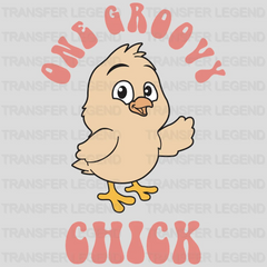 One Groovy Chick Easter Design - DTF heat transfer - transferlegend