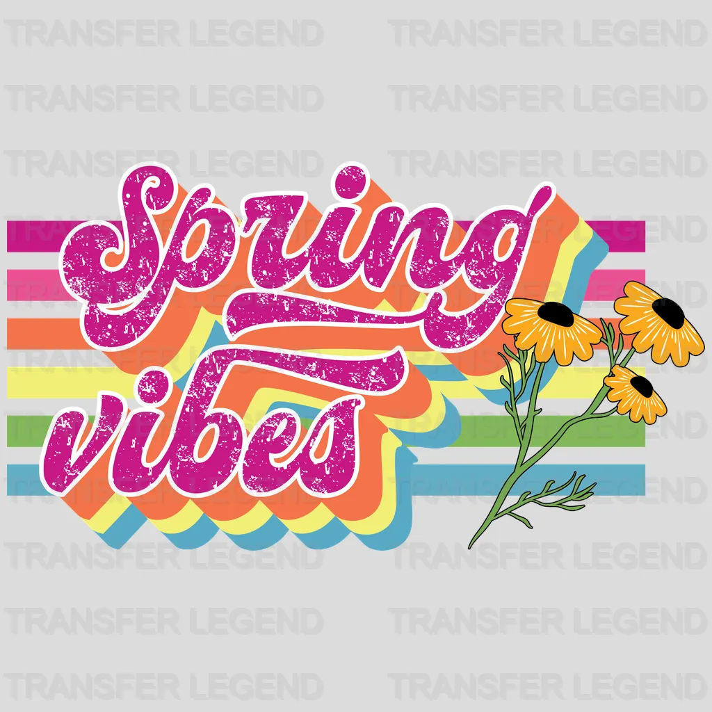 Spring Vibes Easter Design - DTF heat transfer - transferlegend