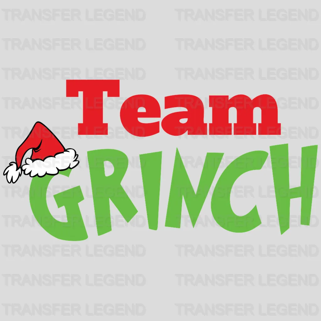 Team Grinch Design, Christmas Design - DTF heat transfer - transferlegend