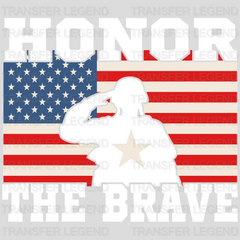 Honor The Brave - Memorial Day DTF Transfer - transferlegend