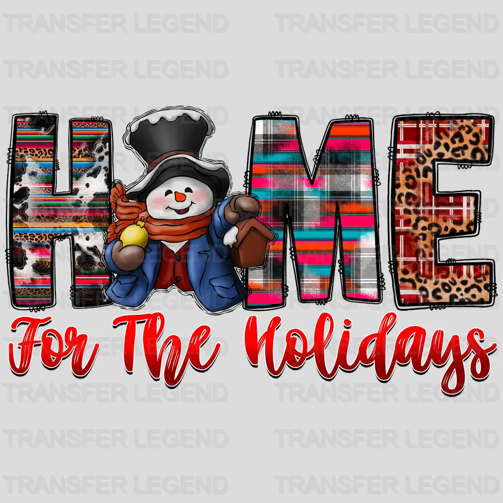 HOME FOR THE HOLIDAYS Christmas Design - DTF heat transfer - transferlegend