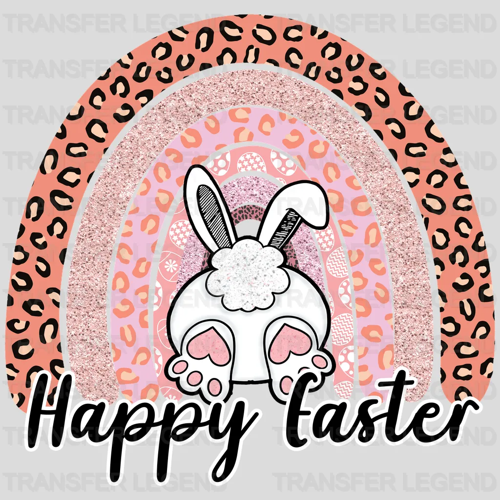 Happy Easter Bunny Rainbow Easter Design - DTF heat transfer - transferlegend