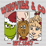 WHOVILLE & CO. Christmas Design - DTF heat transfer - transferlegend