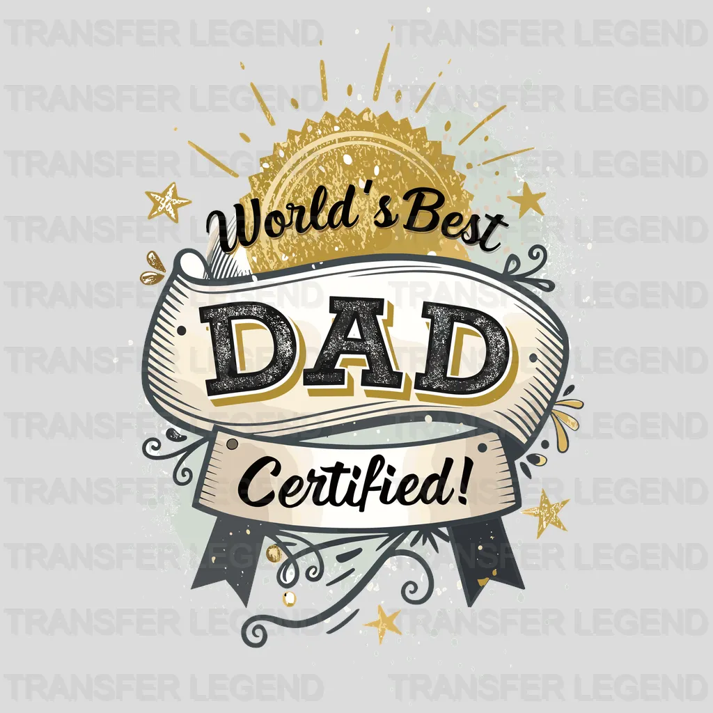 Worlds Best Fathers Day Design - DTF Heat Transfers - transferlegend