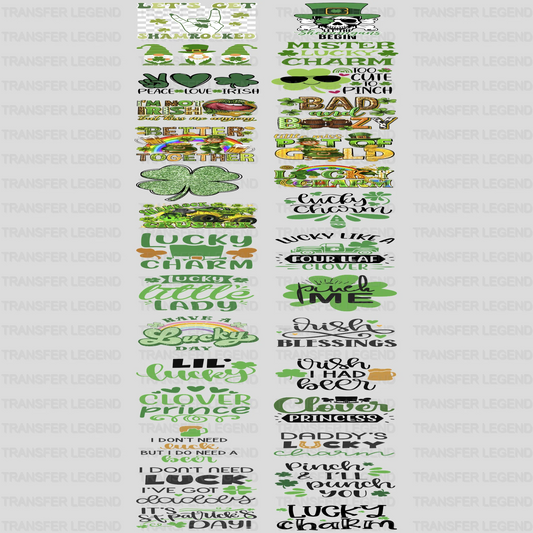 St. Patrick's Day Premade Gang sheet - 30 PCS 10 INCH - transferlegend