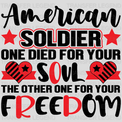 American Soldier - Memorial Day DTF Transfer - transferlegend