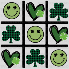 Tic-Tac-Toe St. Patrick's Day Design - DTF heat transfer - transferlegend