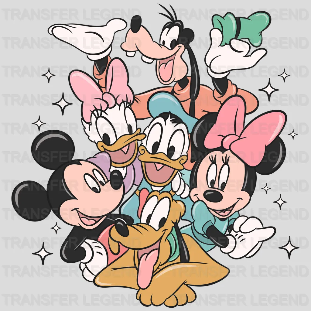 DISNEY MICKEY GOOFY DONALD MINNIE Design - DTF heat transfer - transferlegend