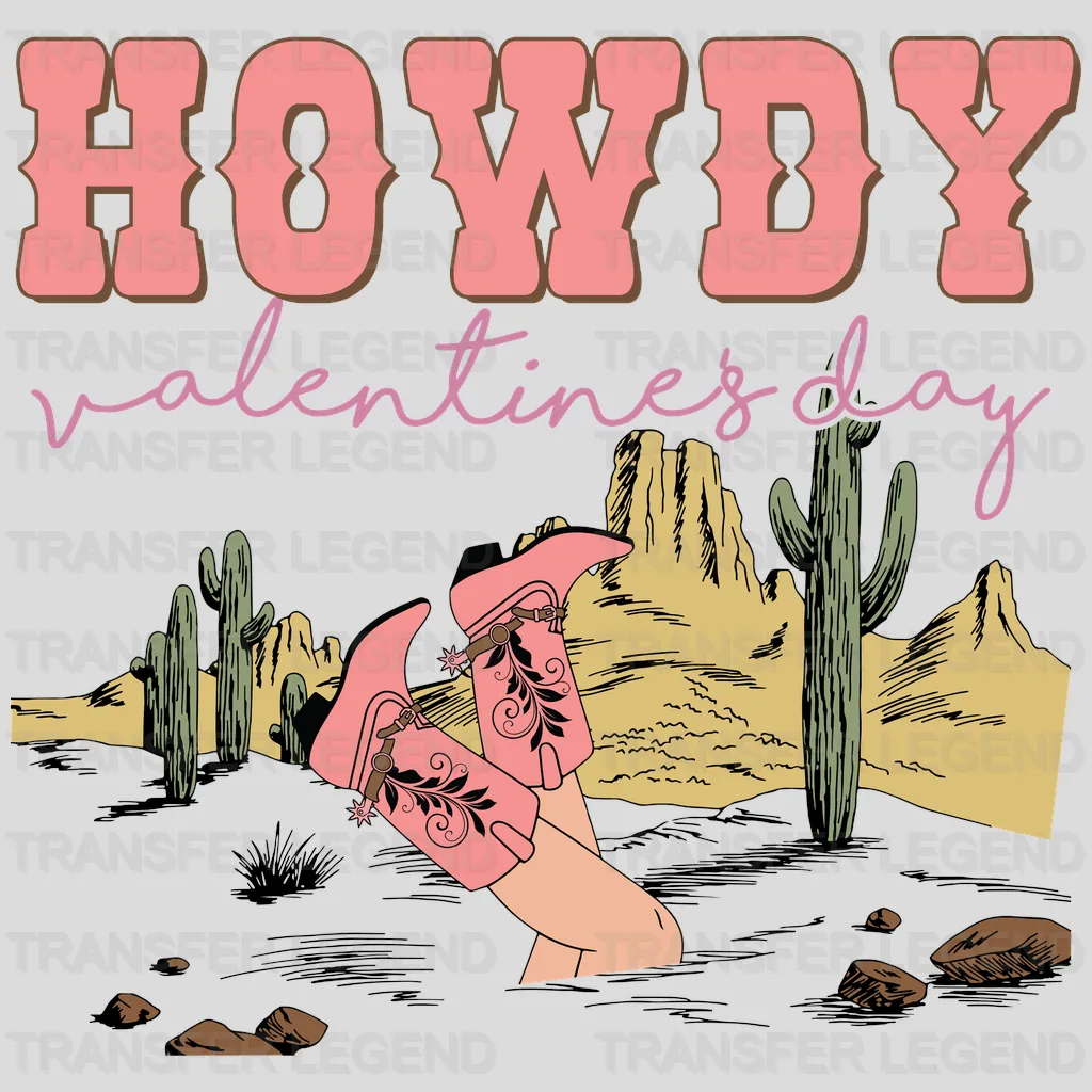 HOWDY Valentines Day - DTF heat transfer - transferlegend