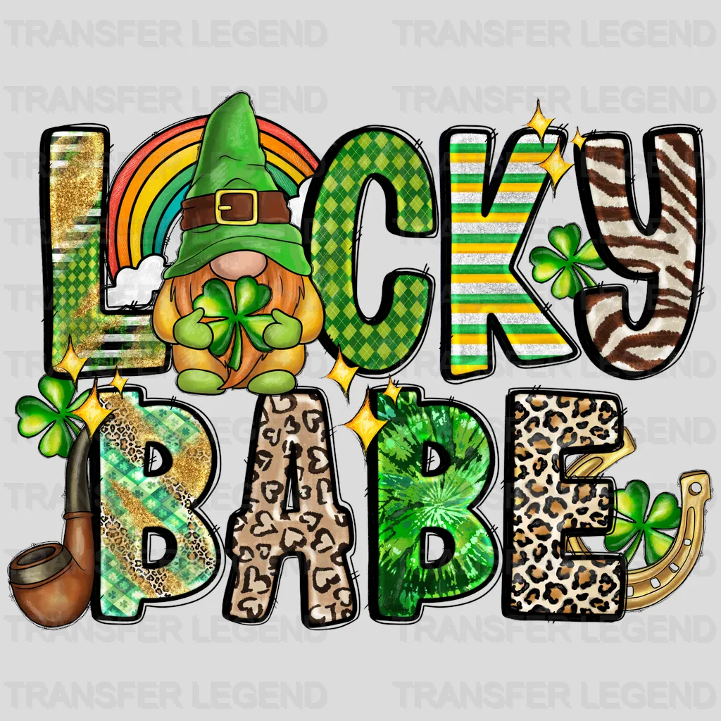 Lucky Babe St. Patrick's Day Design - DTF heat transfer - transferlegend