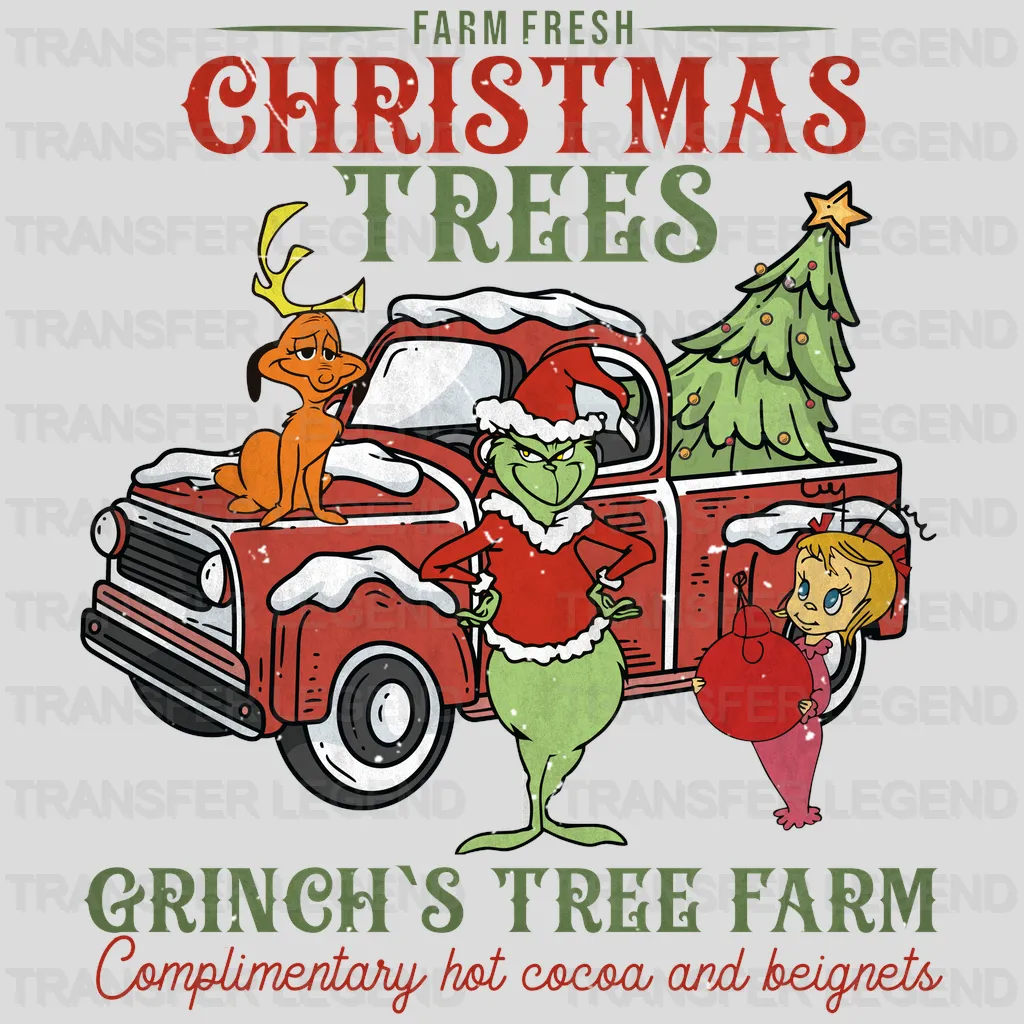 GRINCH TREE FARM Design - DTF heat transfer - transferlegend