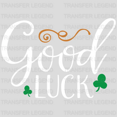 Good Luck St. Patrick's Day Design - DTF heat transfer - transferlegend