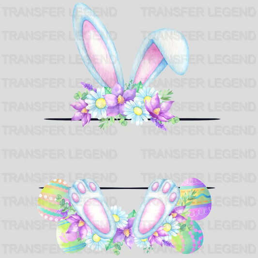 Easter Pink Bunny Custom Name Design- DTF heat transfer - transferlegend