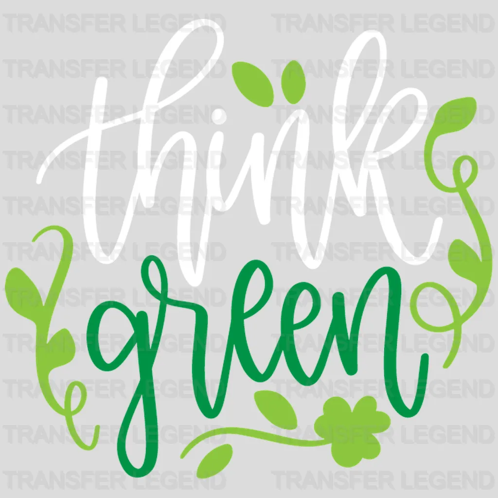 Think Green St. Patrick's Day Design - DTF heat transfer - transferlegend