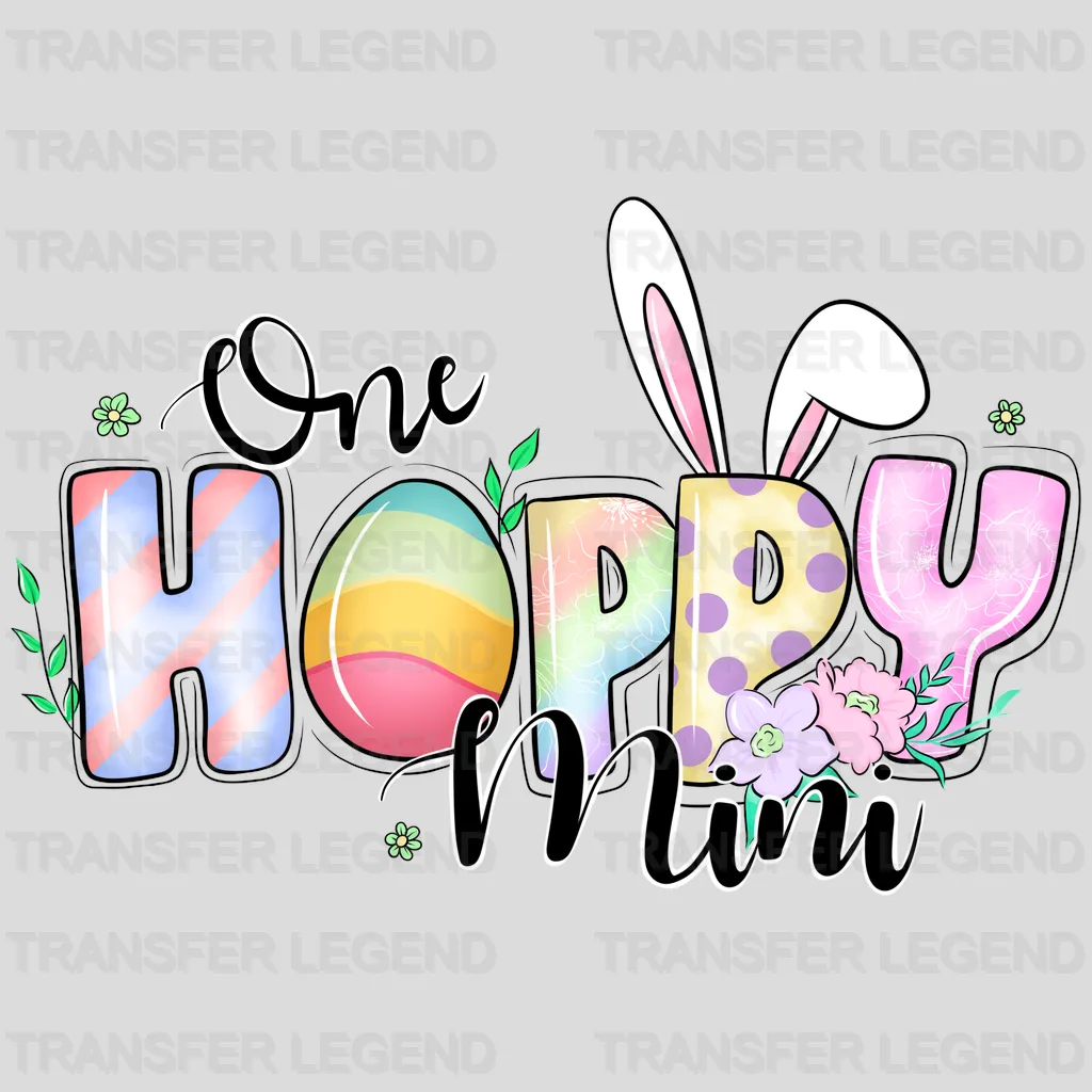 One Hoppy Mini Easter Design - DTF heat transfer - transferlegend