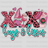 XO HUGS AND KISSES XO - DTF heat transfer - transferlegend