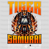 Tiger Samurai Streetwear Design - DTF Heat Transfer - transferlegend