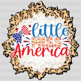 Little Miss America DTF Transfer - transferlegend