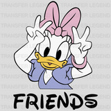 Minnie Mouse And Daisy Duck Best Friends Design - DTF heat transfer - transferlegend