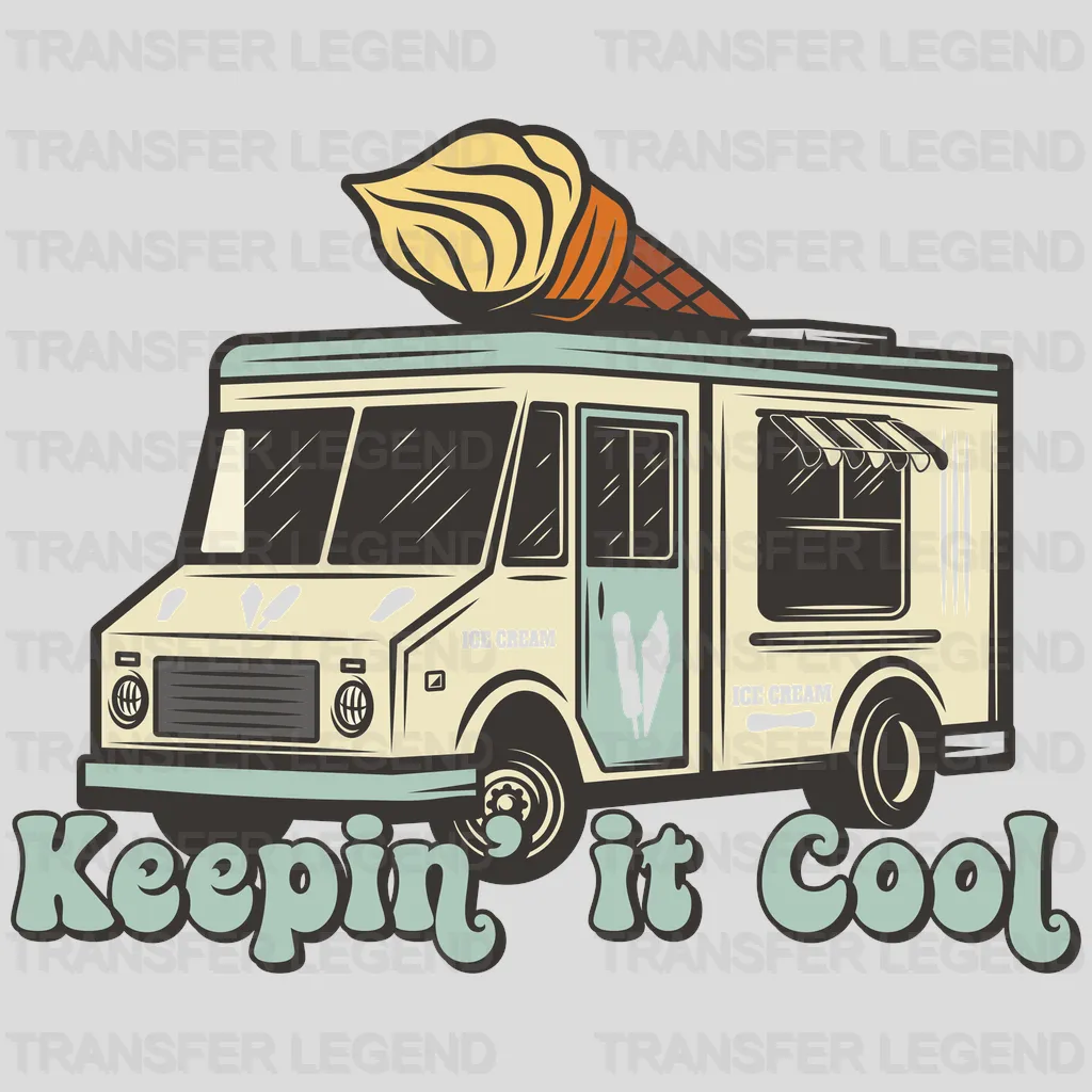 Keep In Cool Ice Cream Trolley DTF Transfer - transferlegend