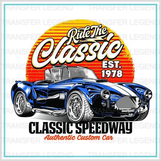 Cars Ride The Classic Clasic Car Designs - DTF Heat Transfer - transferlegend